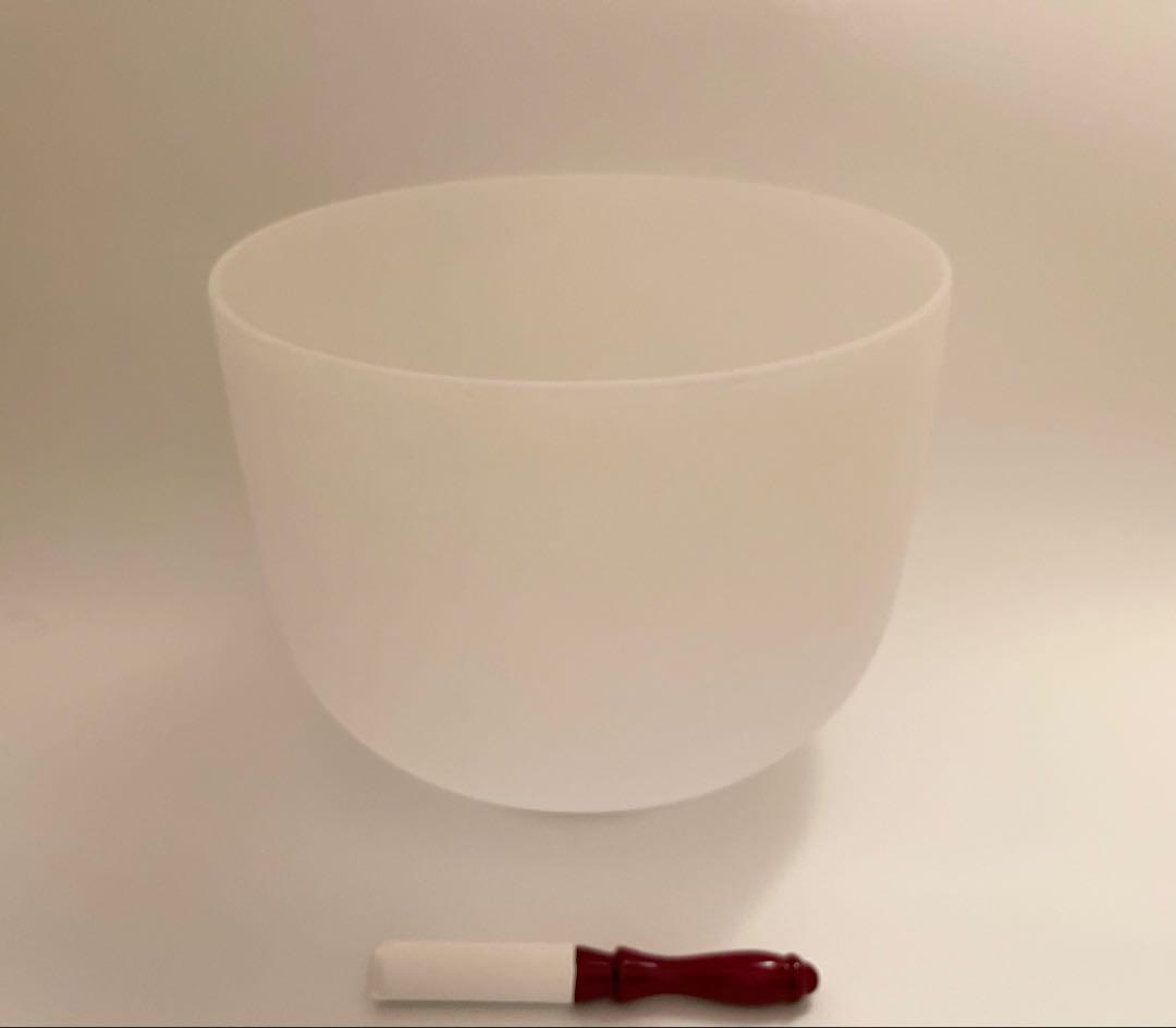 クリスタルボウル 10インチ（日本製 鹿革マレット付き）シンギングボウル