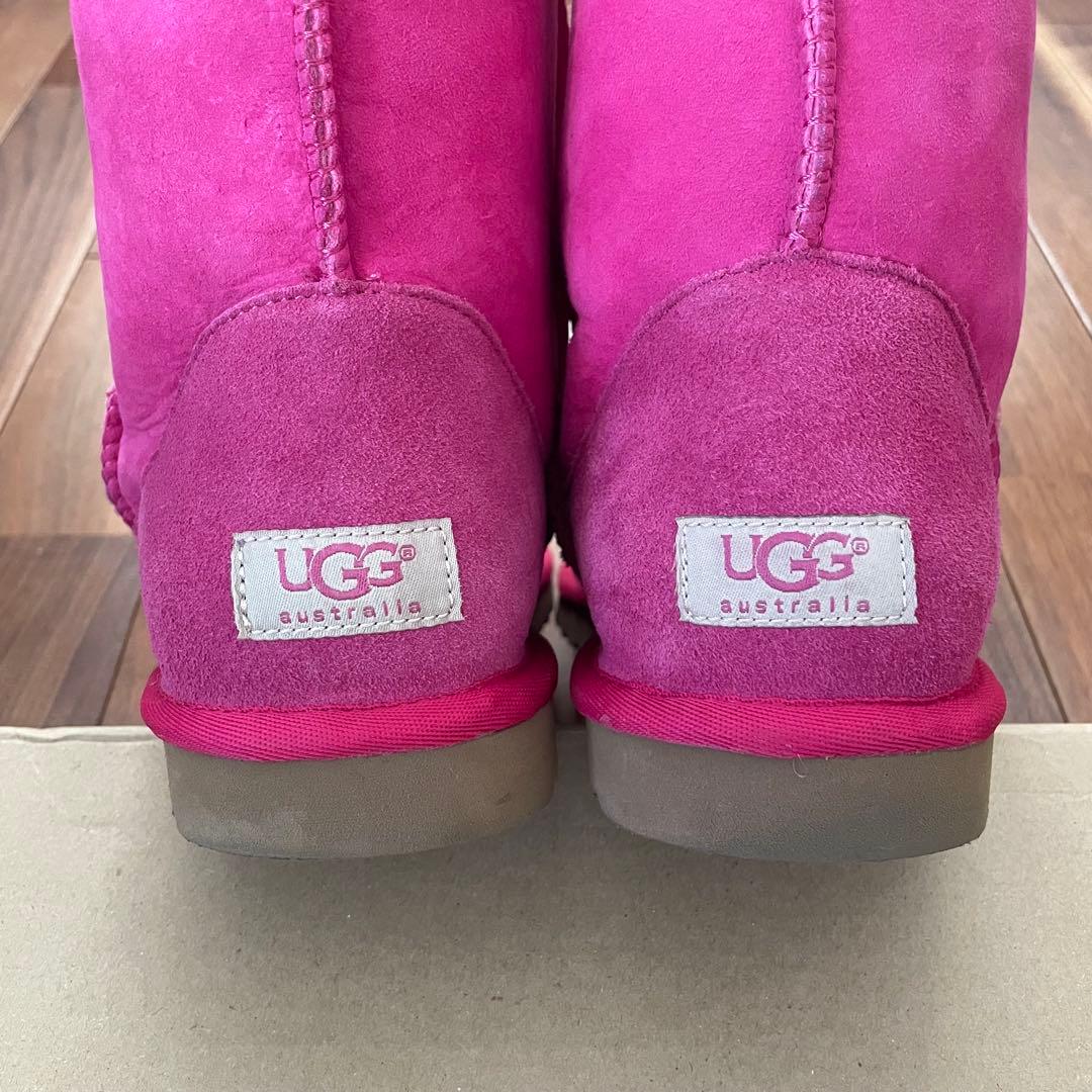 【希少】UGG ムートンブーツ マジェンダ ピンク 27cm クラシックショート