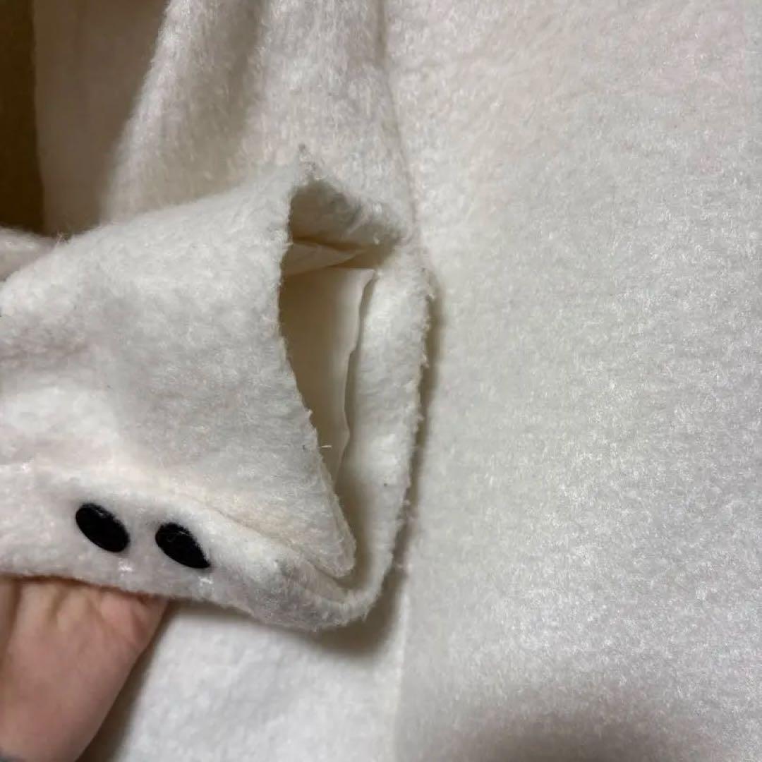 FEKETE ノーカラーウールシャギージャケット XSサイズ