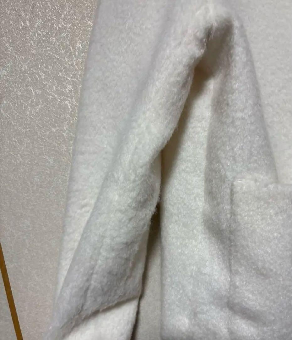 FEKETE ノーカラーウールシャギージャケット XSサイズ