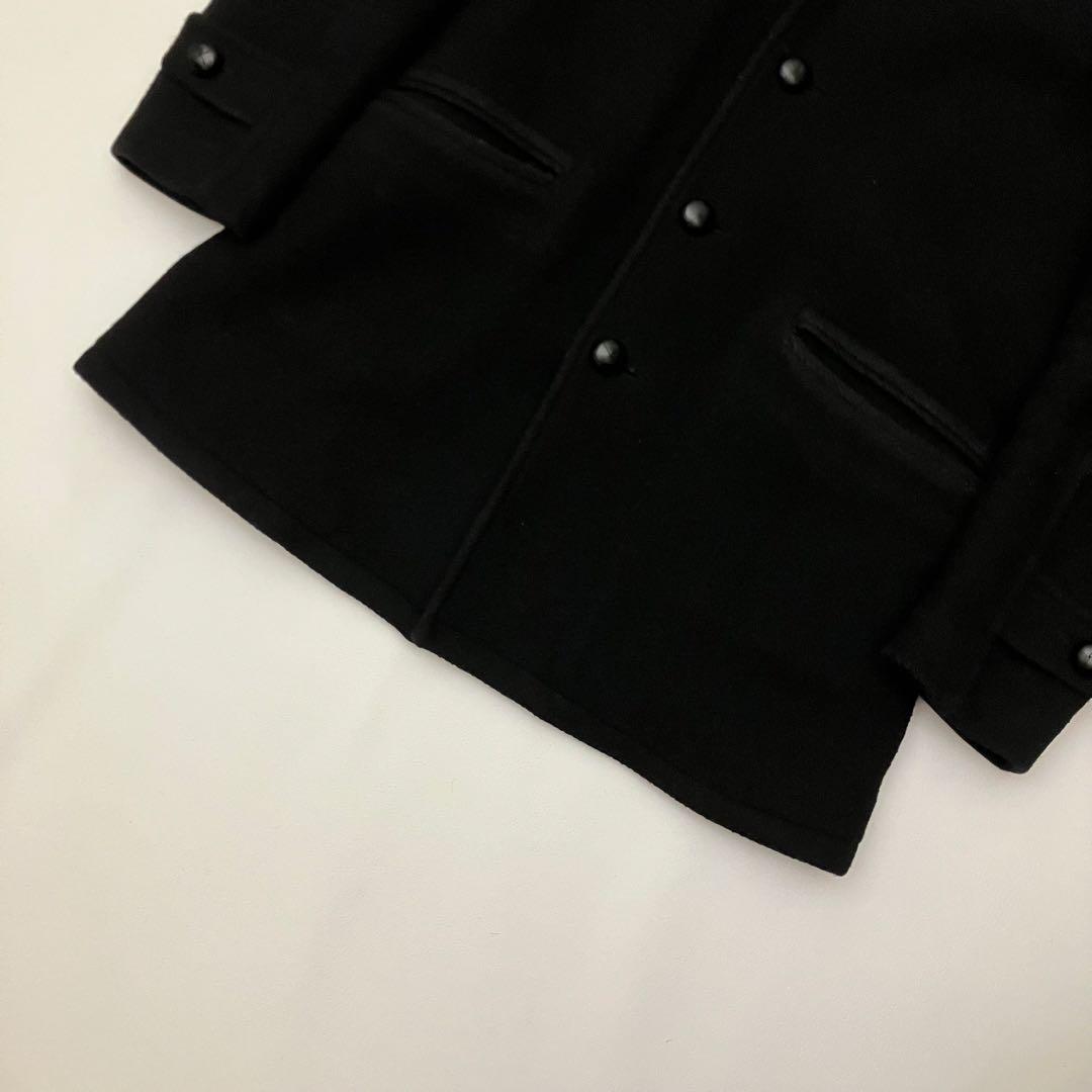 ✨ヴィテージ　希少✨ ワコマリア　ギャングコート　レオパード　ウールコート　黒