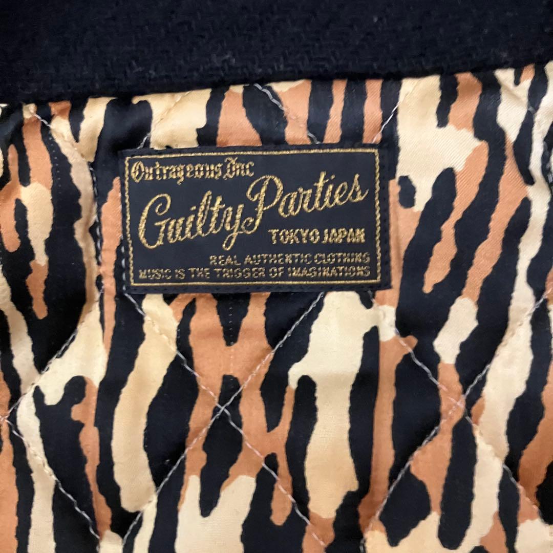 ✨ヴィテージ　希少✨ ワコマリア　ギャングコート　レオパード　ウールコート　黒