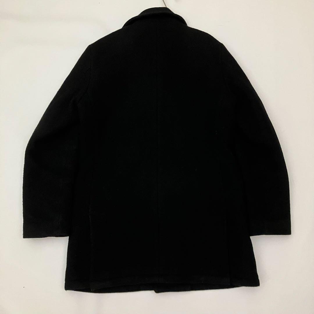 ✨ヴィテージ　希少✨ ワコマリア　ギャングコート　レオパード　ウールコート　黒