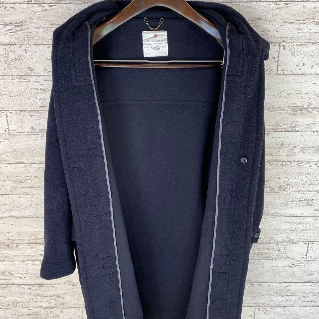 90's モントゴメリー　ヘリンボーン織　ウール100% 紺色　US38 英国