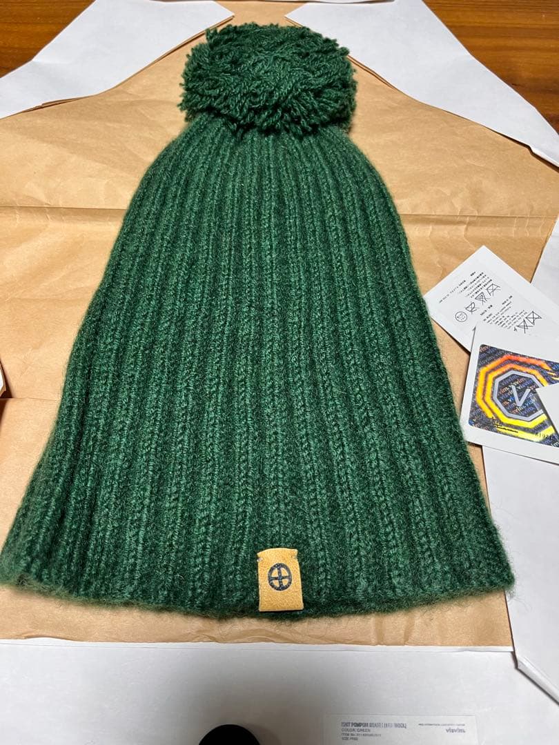 帽子 visvim KNIT POMPOM BEANIE (YAK WOOL)