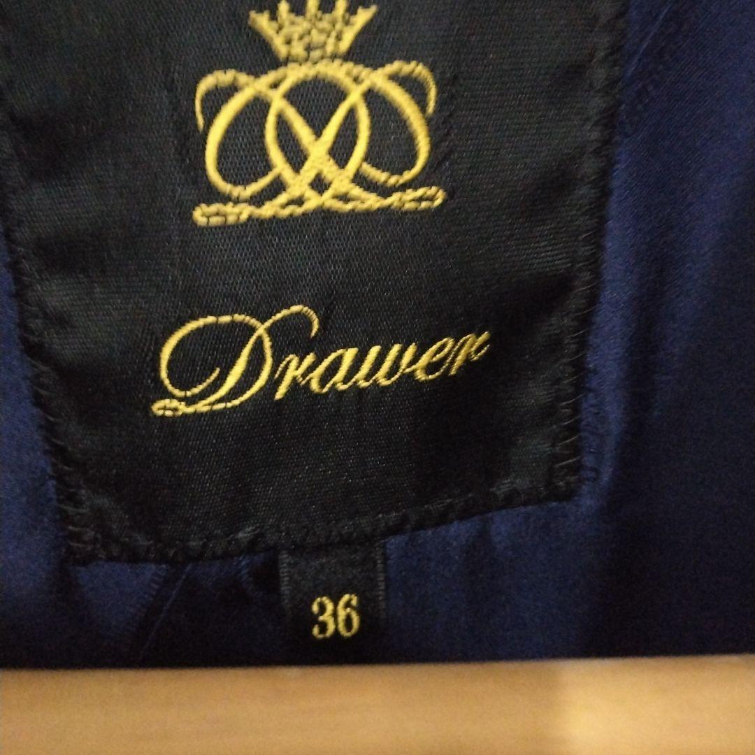美品 Drawer メルトンコート　シルク100% 高級ウール　36