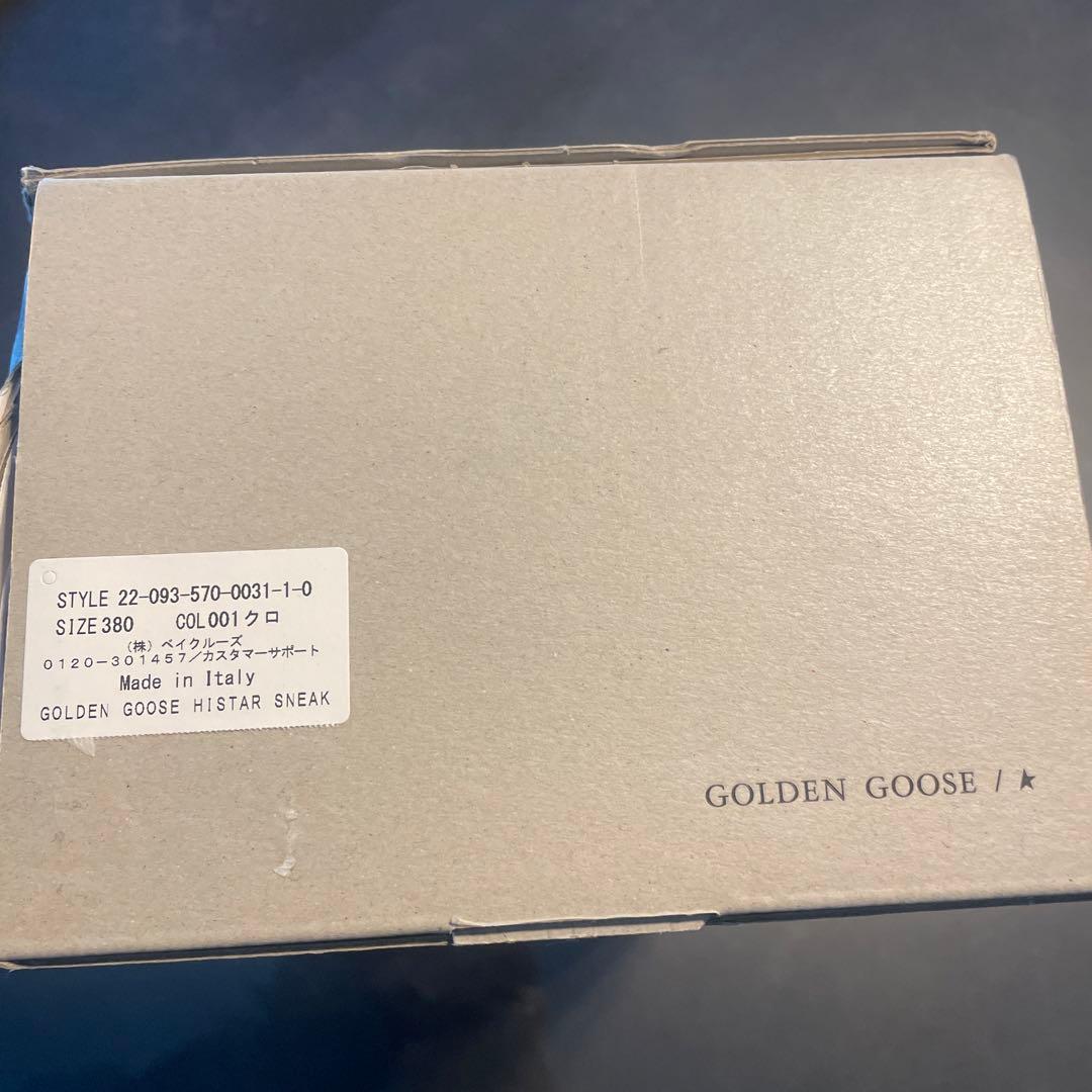 GOLDEN  ハイスター クラシック 38 ブラック　イタリア製