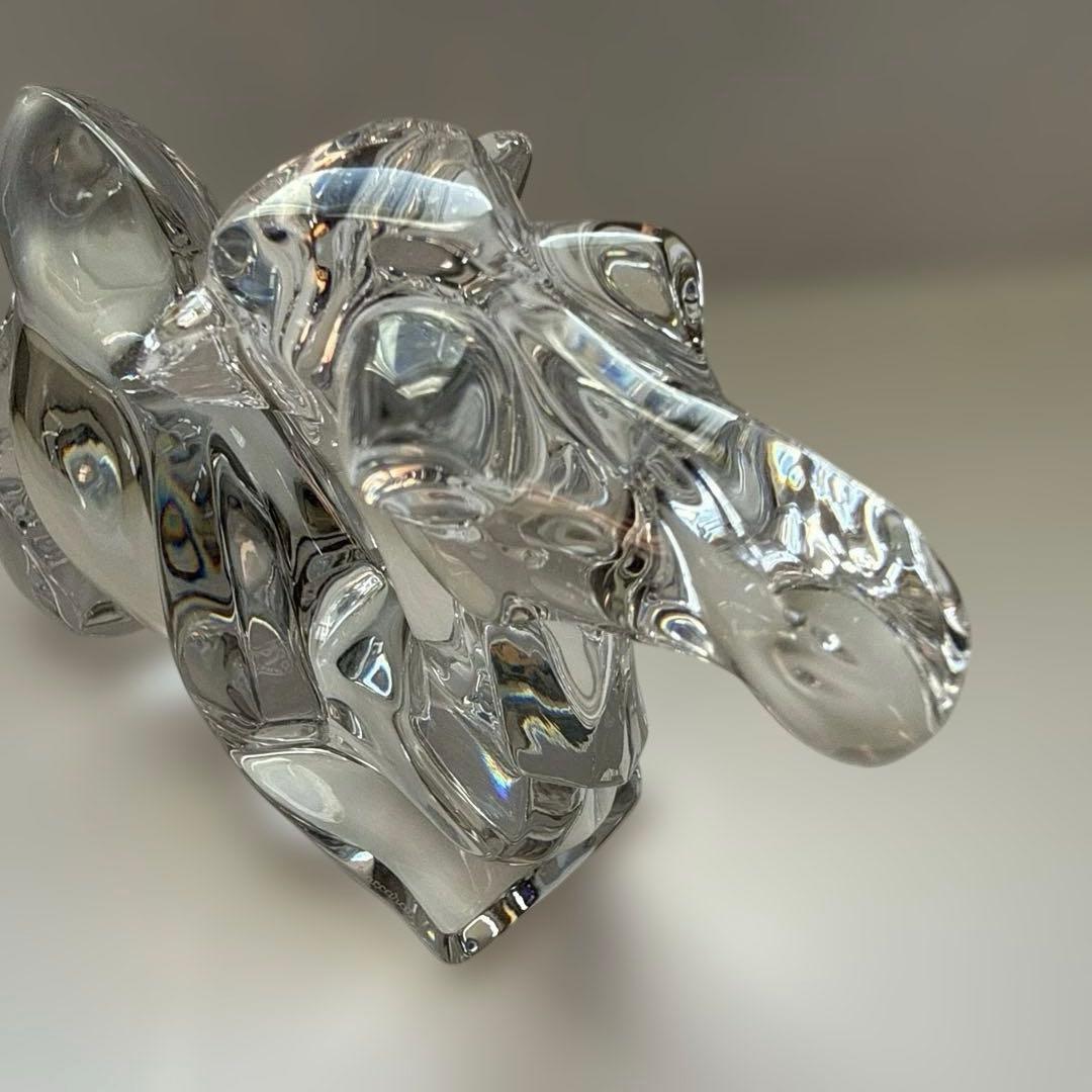 バカラ　クリスタルガラス置物　キャメル