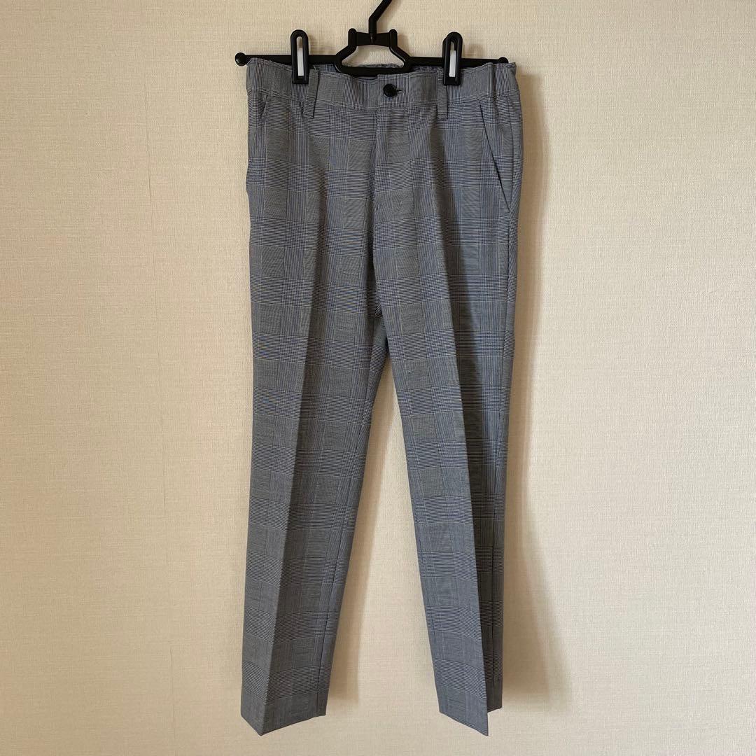 ビームスデザイン　130 グレー　チェック　ブルー　スーツ 入学式　男の子