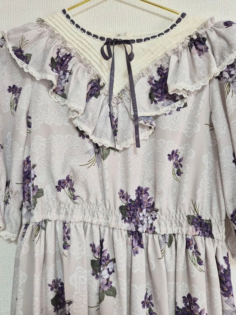 Melody BasKet　Violet laceヨーク切替ワンピース　深澤翠