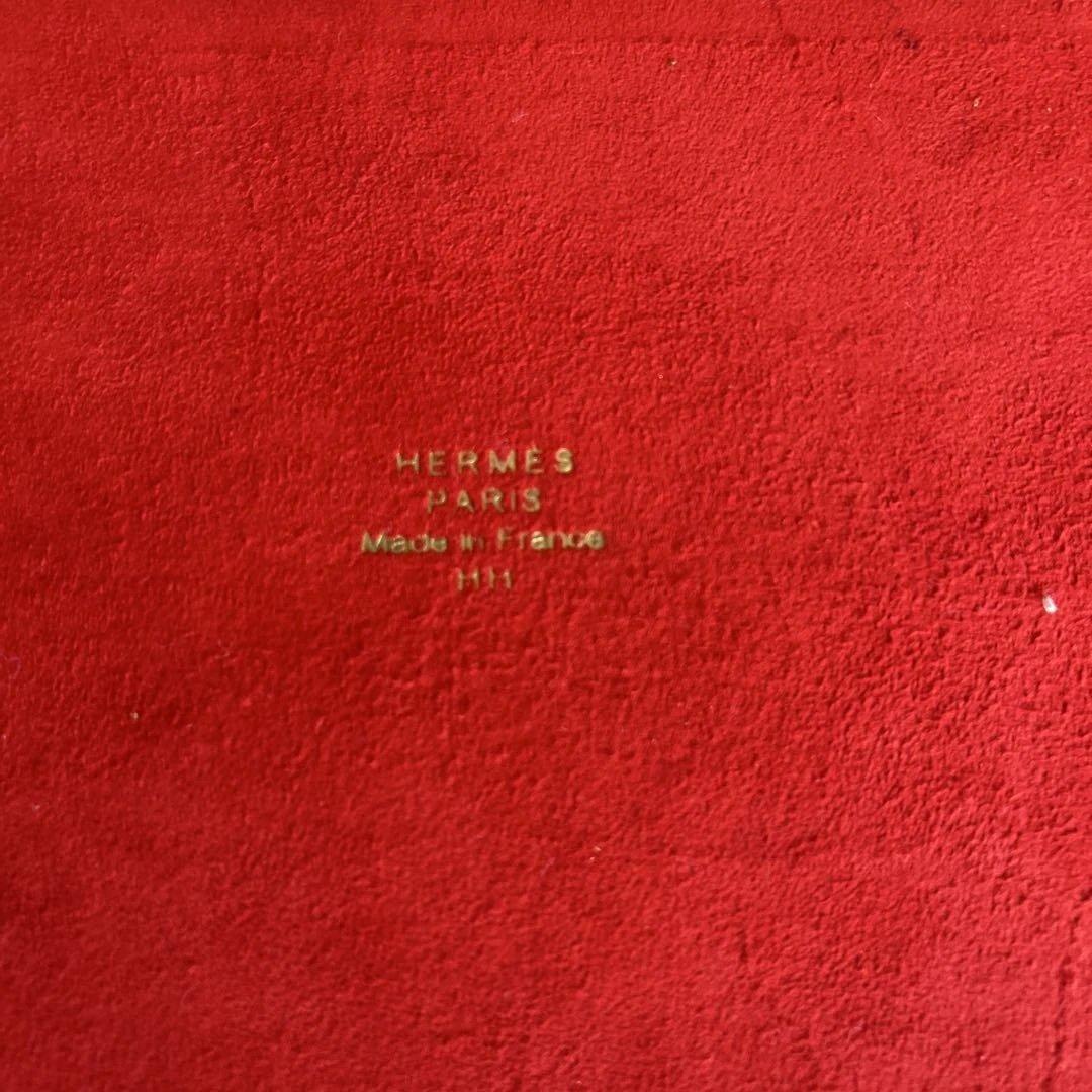 HERMES SELLIER 赤 陶器トレイ　灰皿　アッシュトレイ