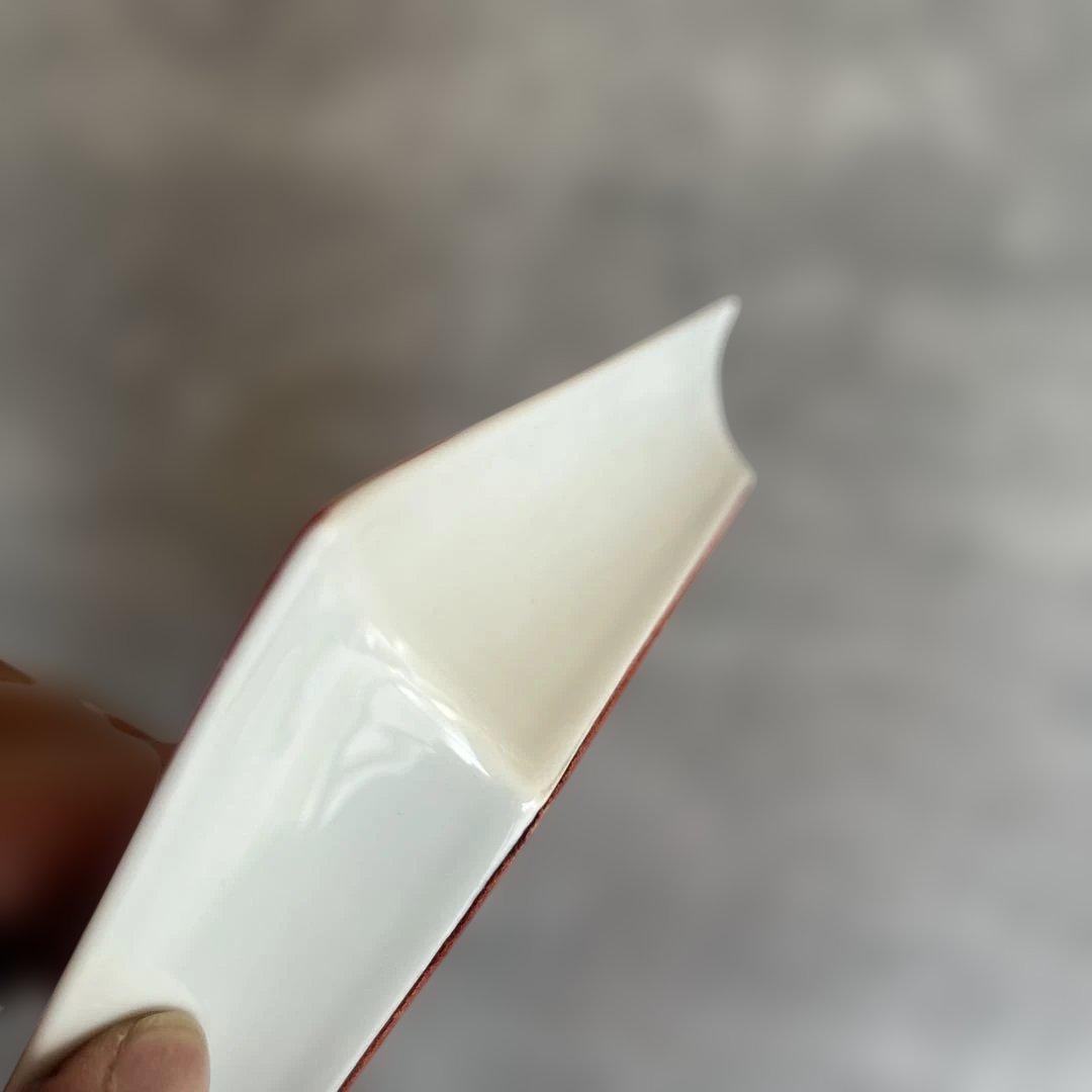 HERMES SELLIER 赤 陶器トレイ　灰皿　アッシュトレイ