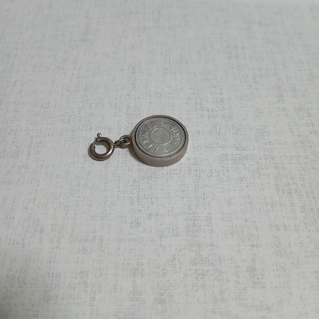 エルメス　セリエ　シェル　ネックレストップ　ペンダント　チャーム　幅1.5cm