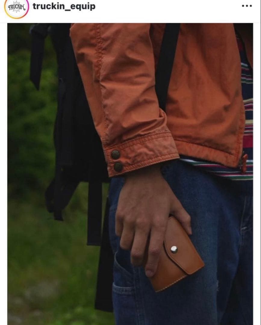 未使用トラッキンTRUCKIN'ENVELOPEWRAPWALLET本革折財布黒