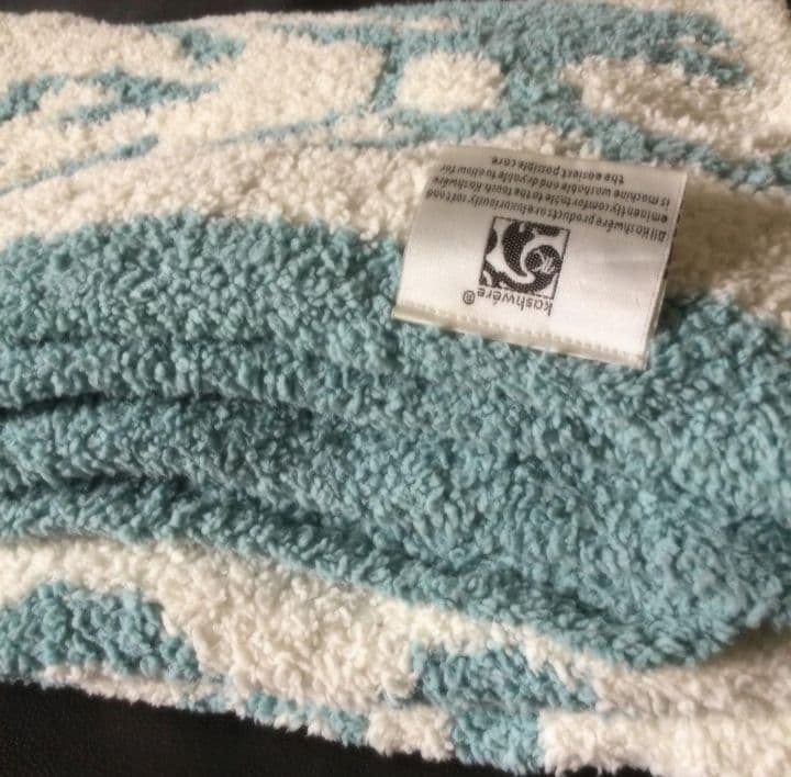 kashwere カシウエア ダマスク柄 ハーフブランケット