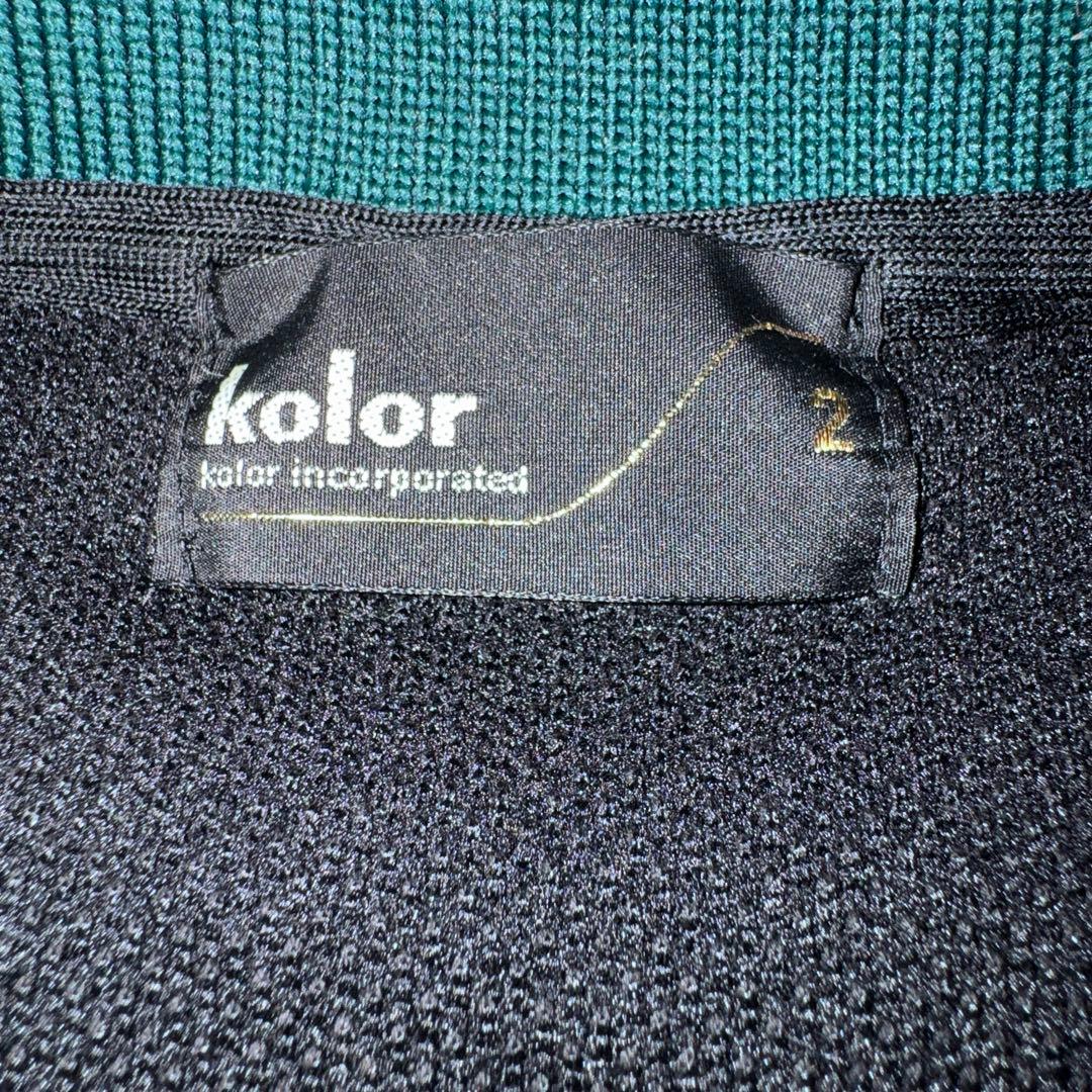 【美品】Kolor 23ss ドッキングポロシャツ サイズ2 ブラック