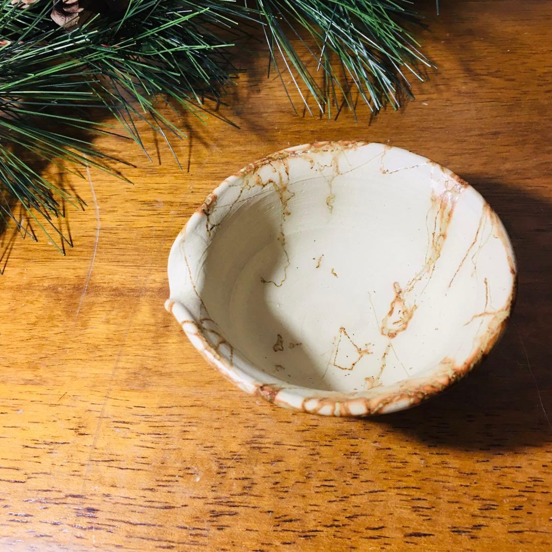 【新品未使用品】常滑焼 　谷川仁　白泥藻掛　煎茶器揃　茶托付き　共箱なし