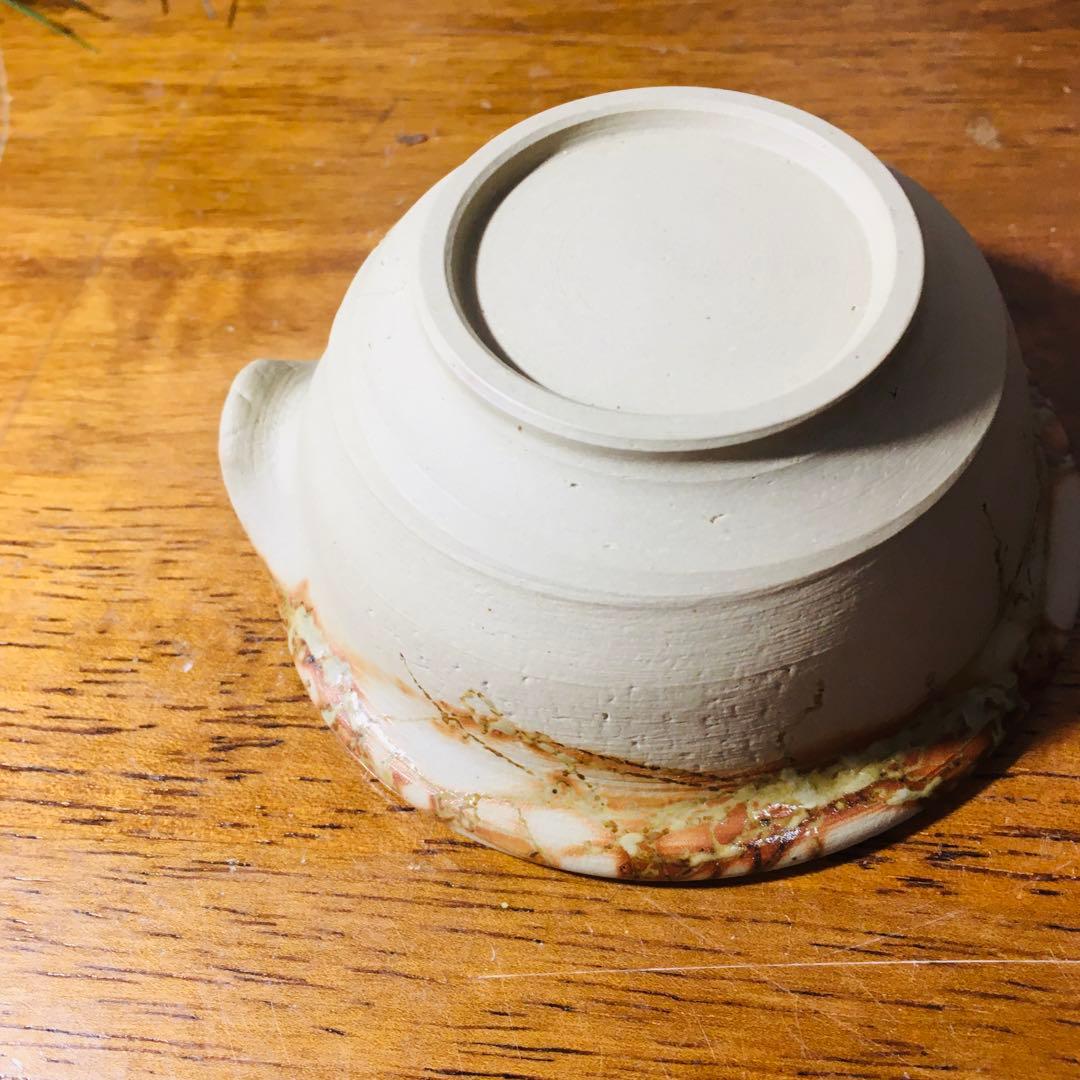 【新品未使用品】常滑焼 　谷川仁　白泥藻掛　煎茶器揃　茶托付き　共箱なし