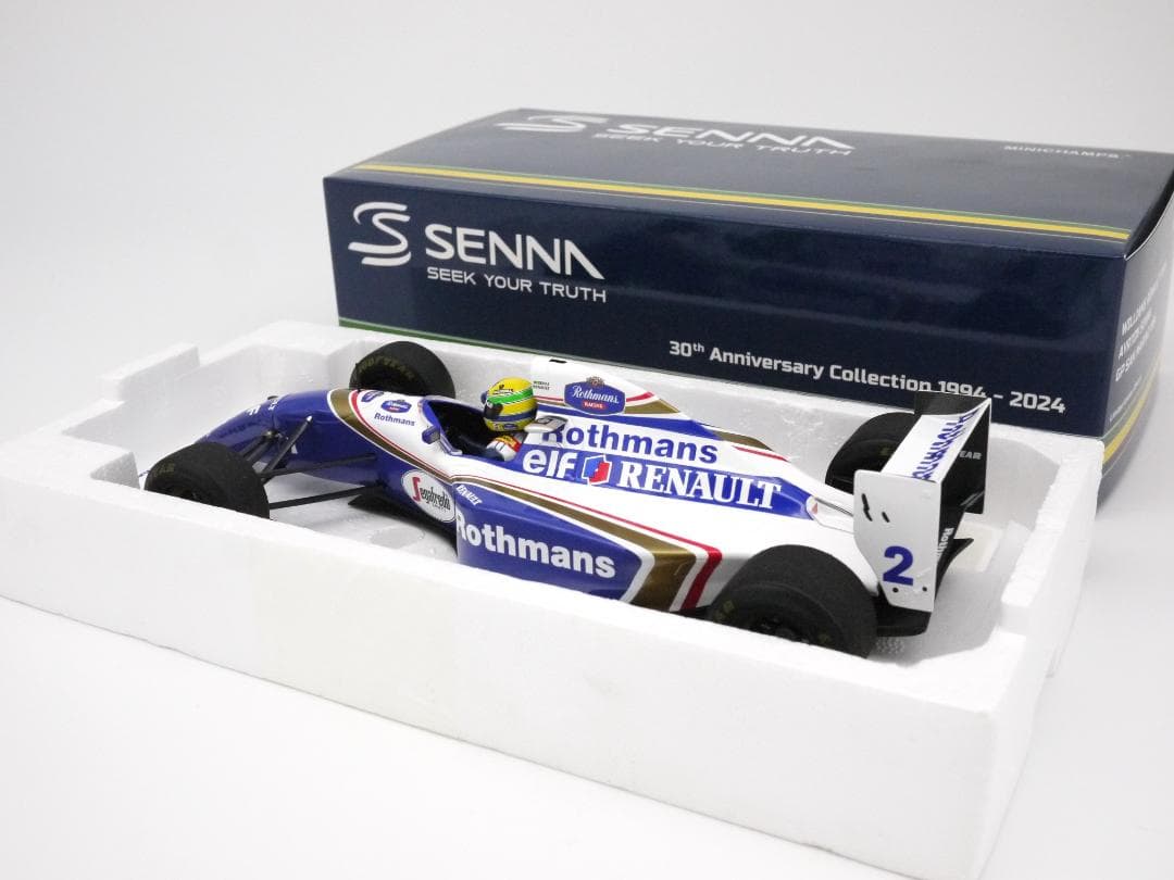 1/18 ウィリアムズ FW16ラストレース ロスマンズ A.セナ PMA