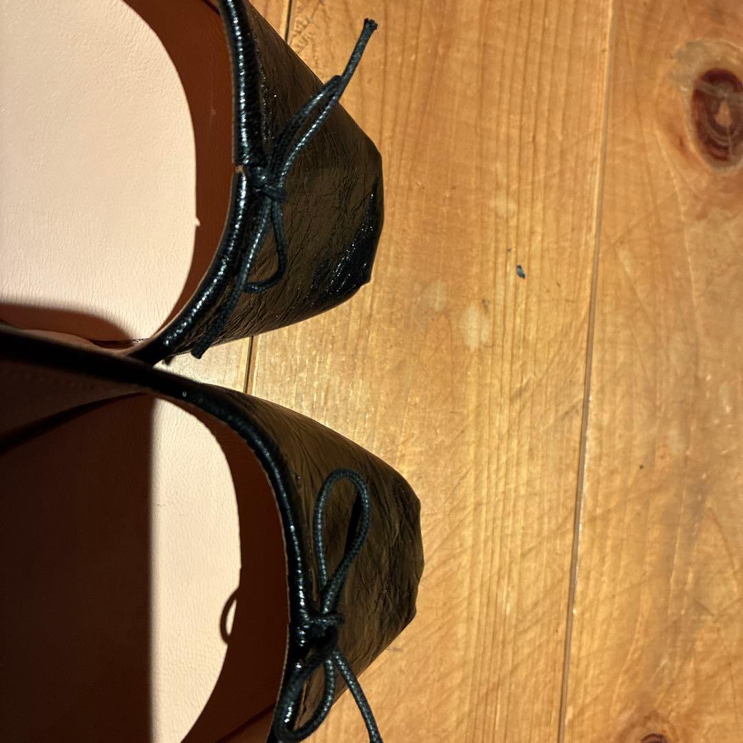 SPLETA バレエシューズ フラットシューズ黒 39