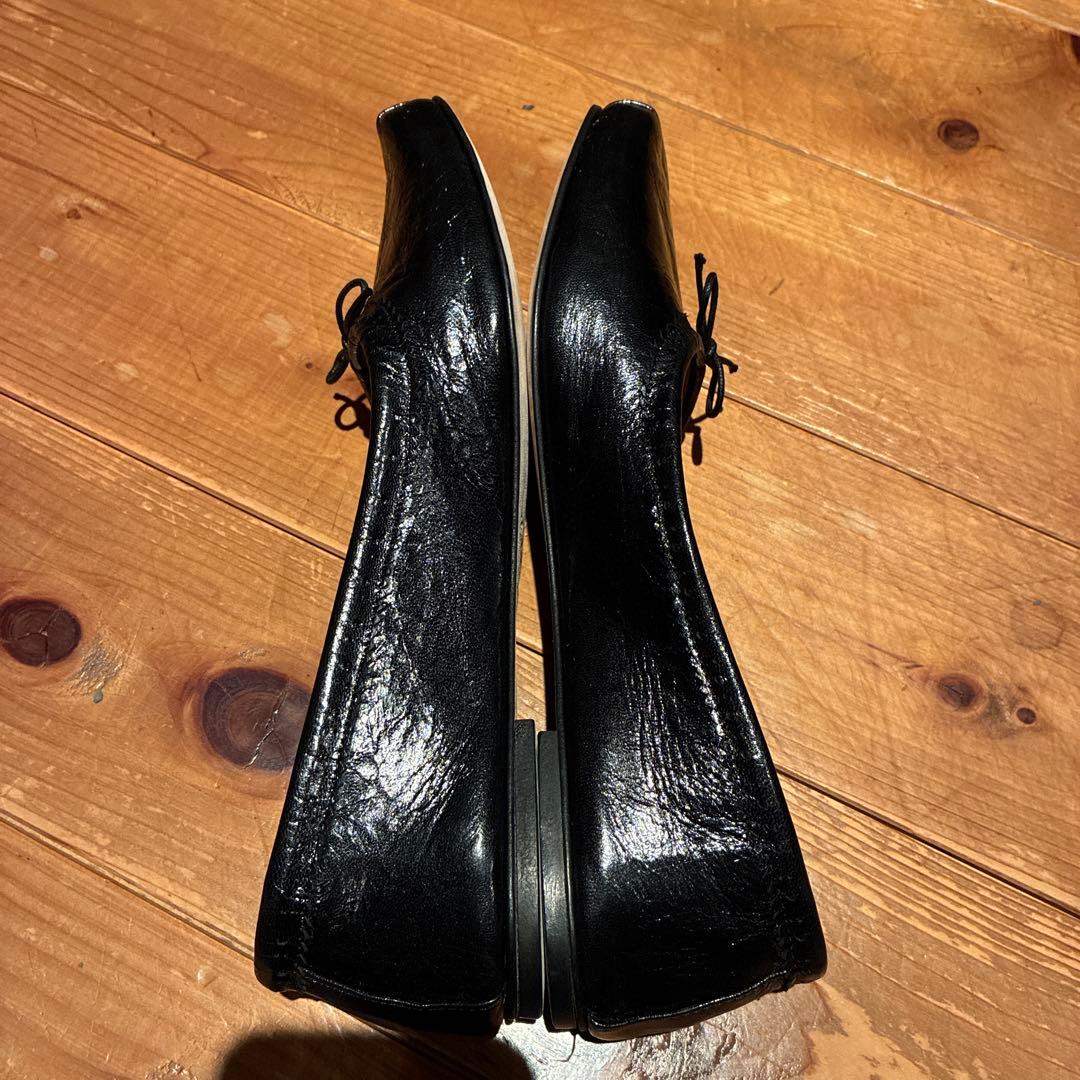 SPLETA バレエシューズ フラットシューズ黒 39