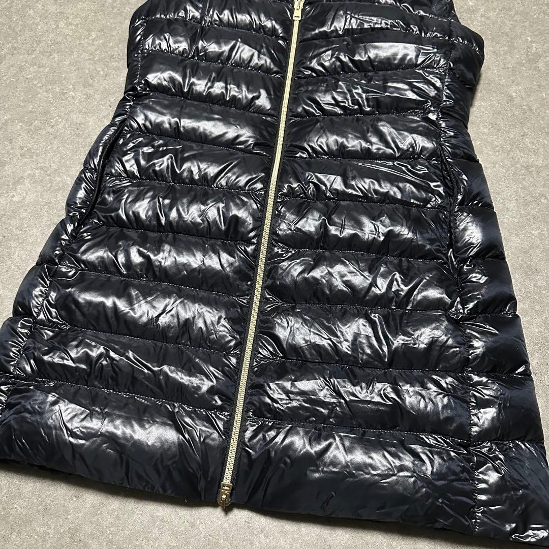 美品 HERNO ウルトラライドグース ダウンベスト ロング丈 ヘルノ 40