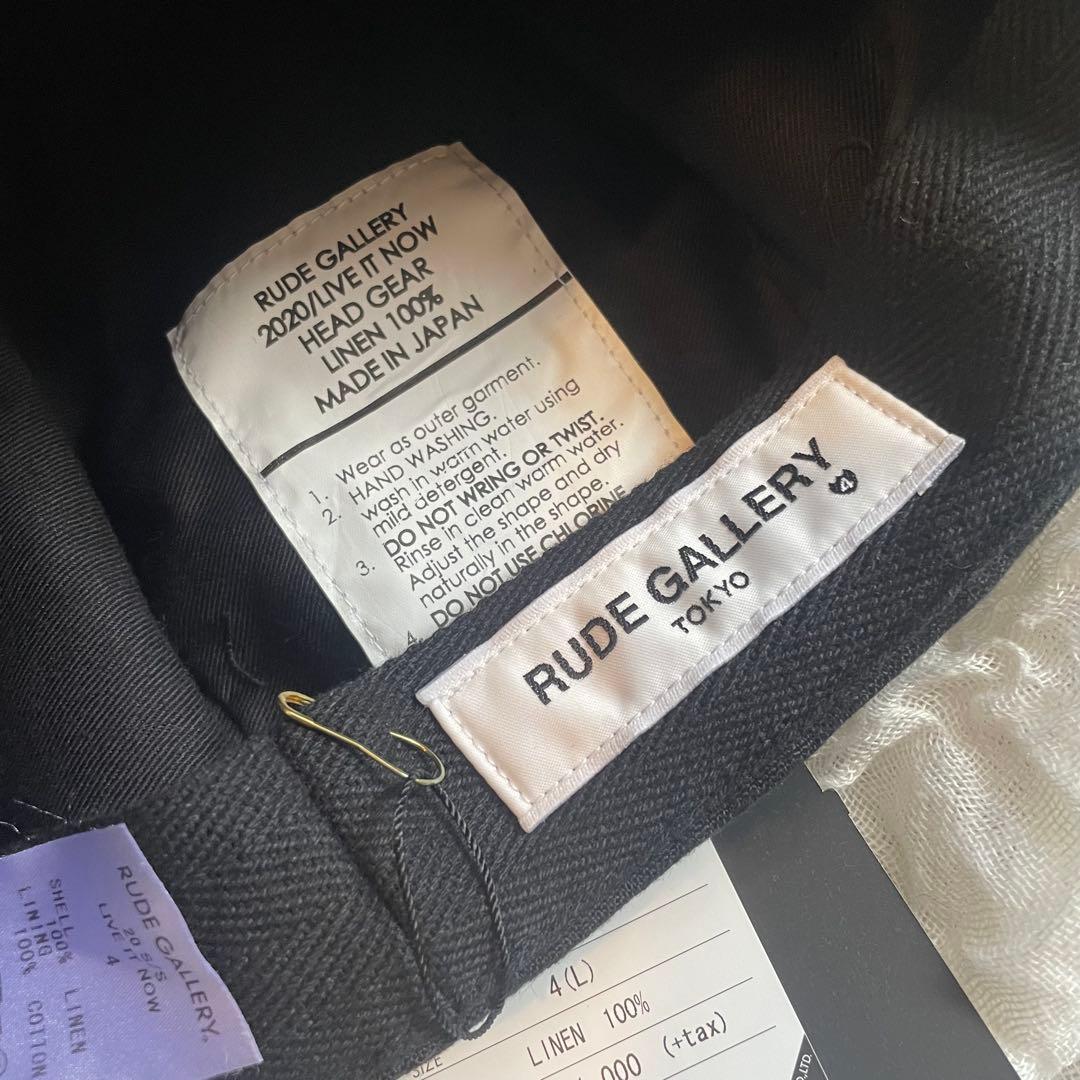 RUDE GALLERY ビッグキャスケット　20/SS ブラック