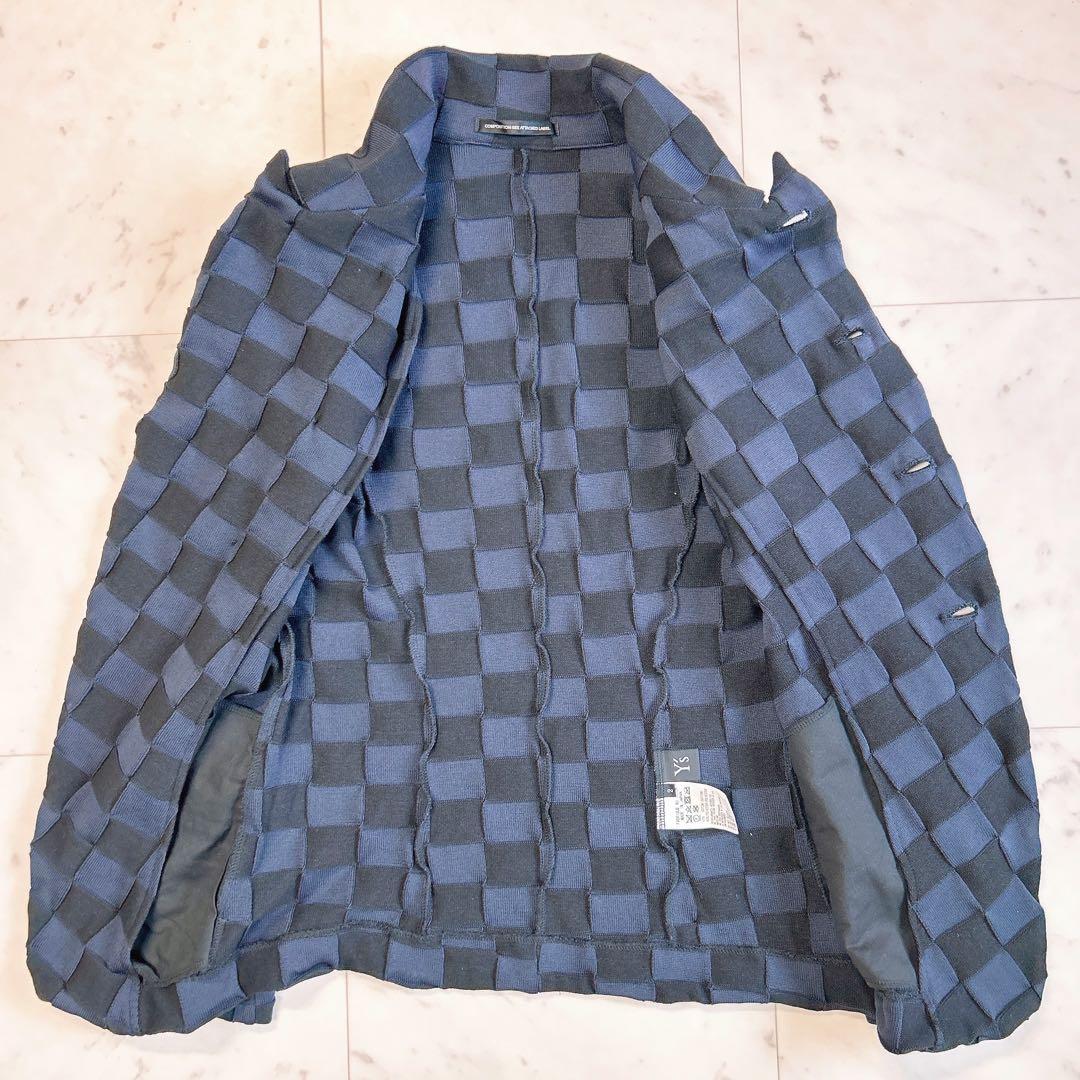 Y's ヨウジヤマモト パッチワーク テーラードジャケット チェック 2