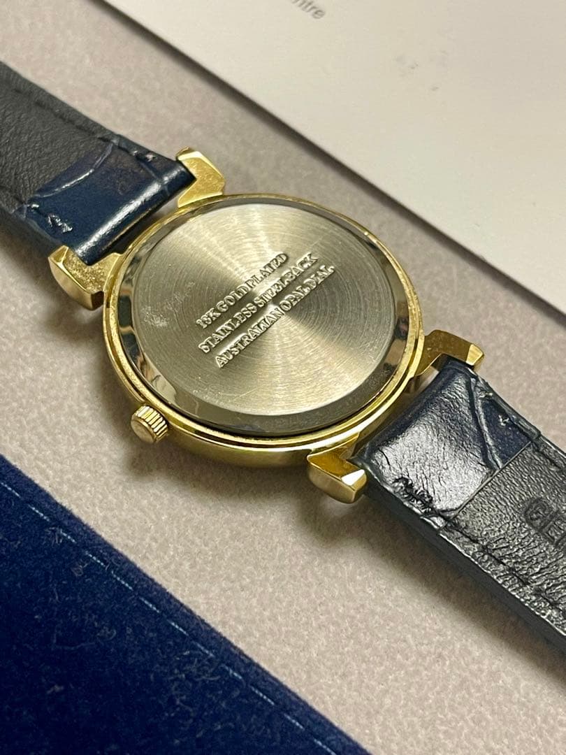 La Lune 天然オパール レディース 腕時計 クォーツ Opal Watch
