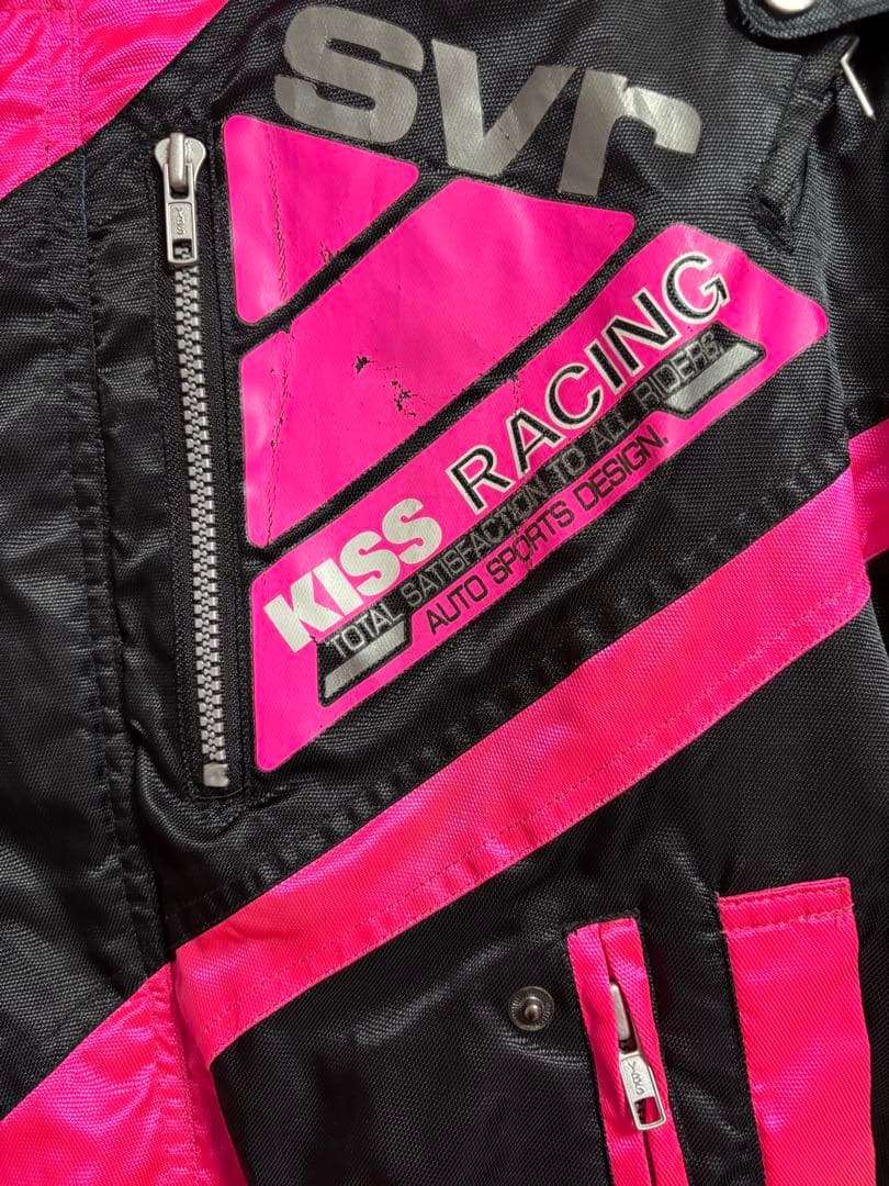 SVR KISS RACING ジャケット ブラック ピンク