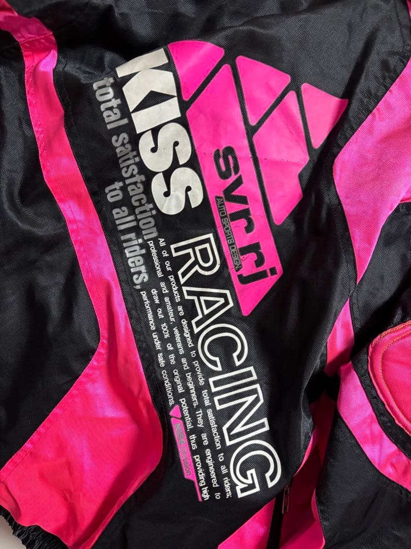 SVR KISS RACING ジャケット ブラック ピンク