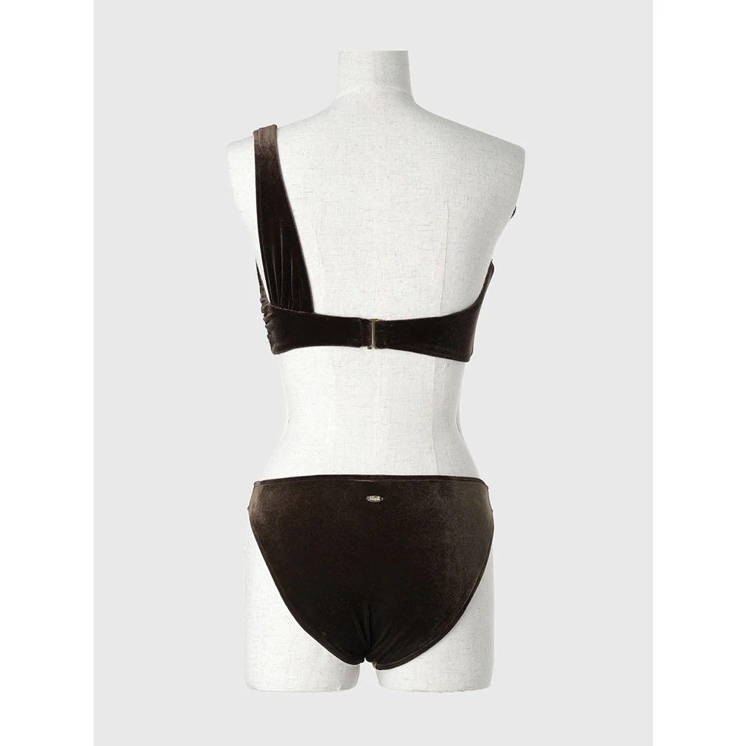 anuans アニュアンス / ワンショルダーセパレートスイムウェア ネイビーM