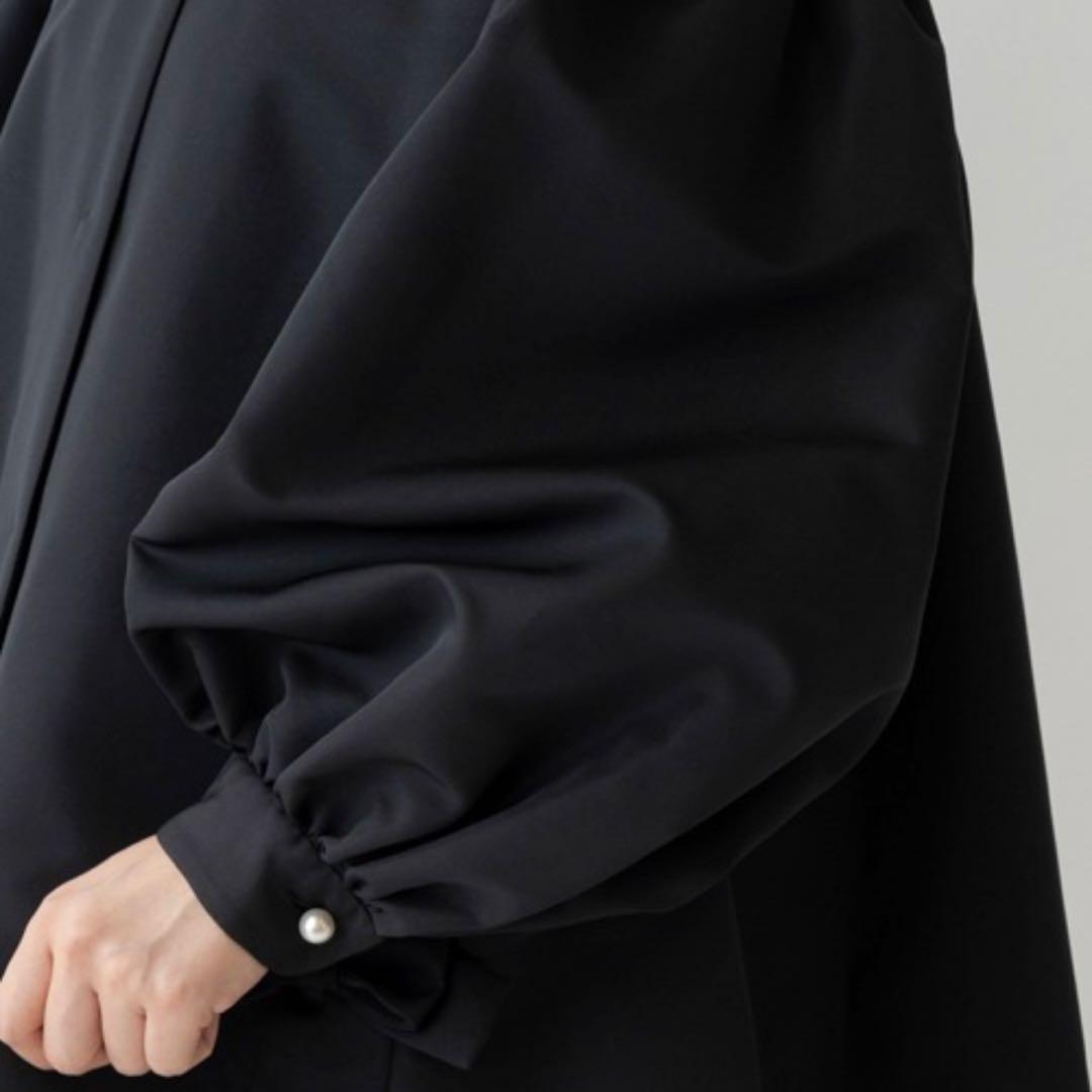 極美品❤︎24AW Sono ノーカラージャケット パール オーバーサイズ 撥水