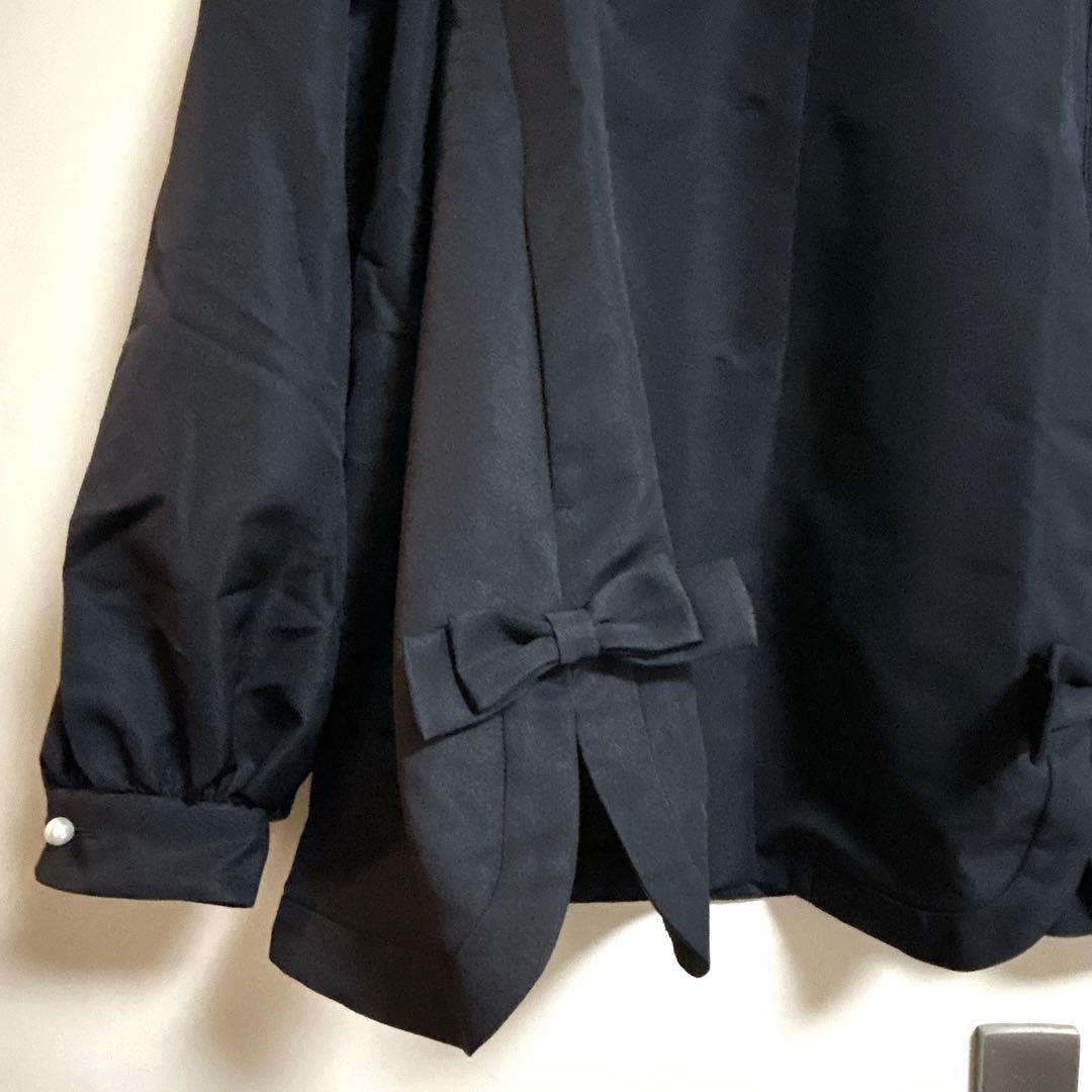 極美品❤︎24AW Sono ノーカラージャケット パール オーバーサイズ 撥水