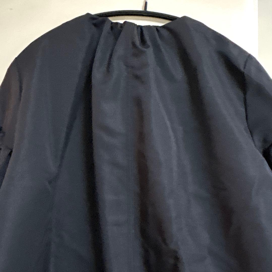 極美品❤︎24AW Sono ノーカラージャケット パール オーバーサイズ 撥水