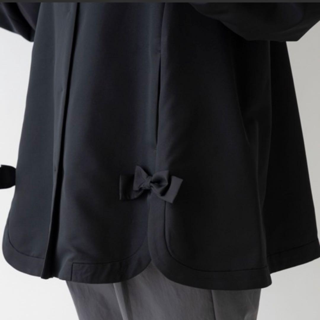 極美品❤︎24AW Sono ノーカラージャケット パール オーバーサイズ 撥水