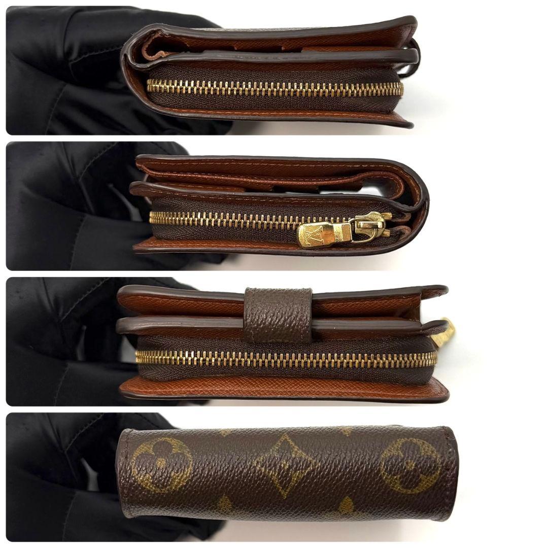 ルイヴィトン モノグラム コンパクトジップ 財布 二つ折り ラウンドファスナー