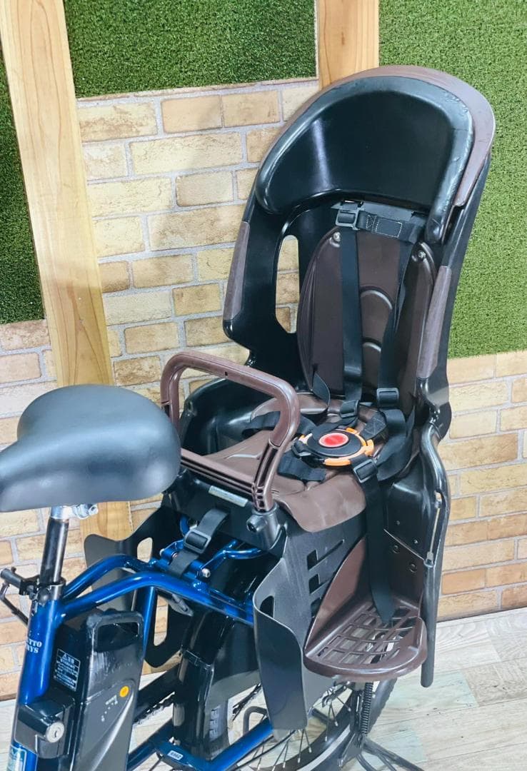 H2969 超人気 ネイビー 王様 ギュットアニーズ子供乗せ電動アシスト自転車