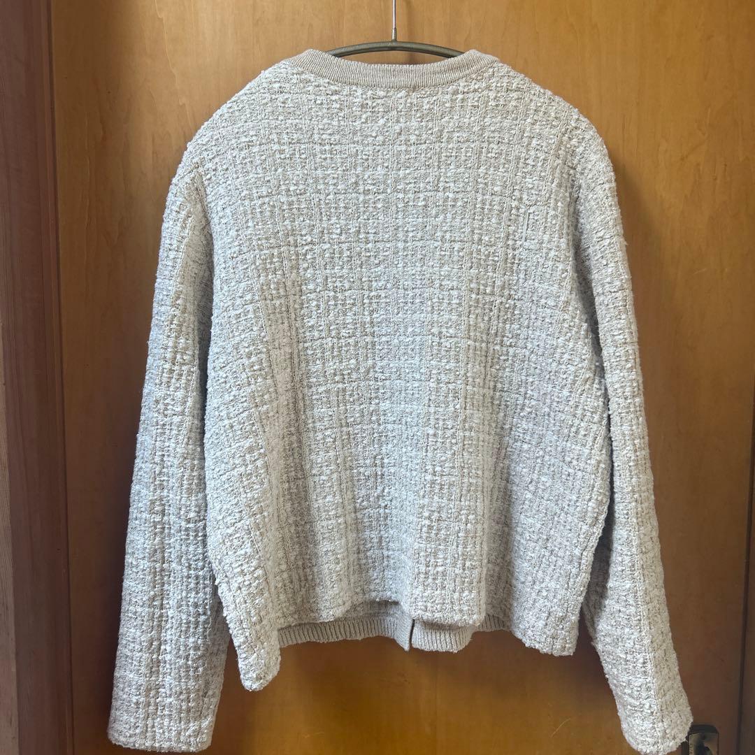 専用北欧暮らしの道具店　「カジュアルも、きちんとも」ツイード柄のニットジャケット