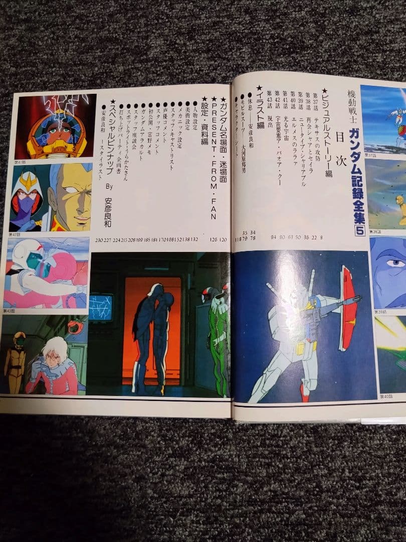機動戦士ガンダム 記録全集 全5巻＋台本全記録セット　全て初版