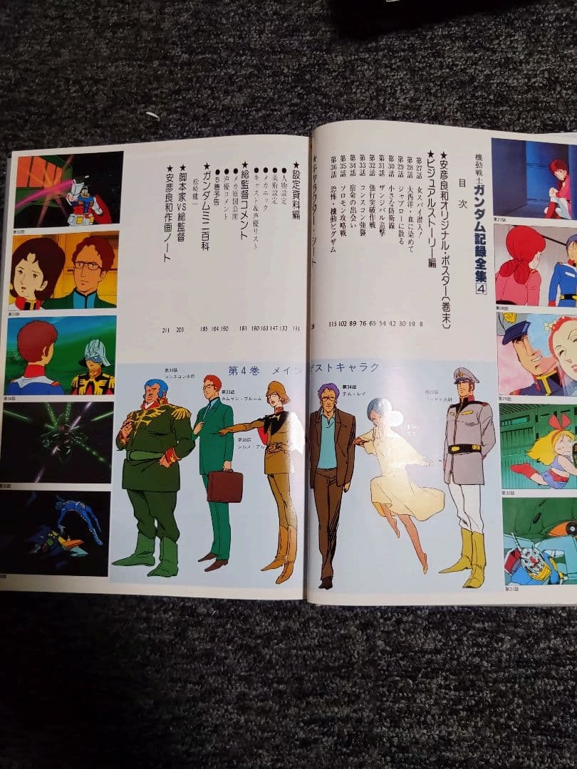 機動戦士ガンダム 記録全集 全5巻＋台本全記録セット　全て初版