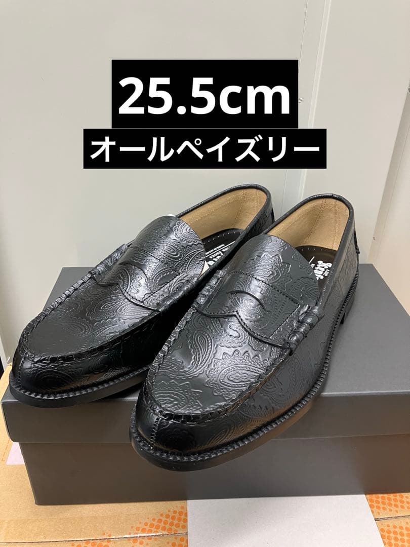 靴 kenford MENS EMBOSSED LOAFERS PAISLEY