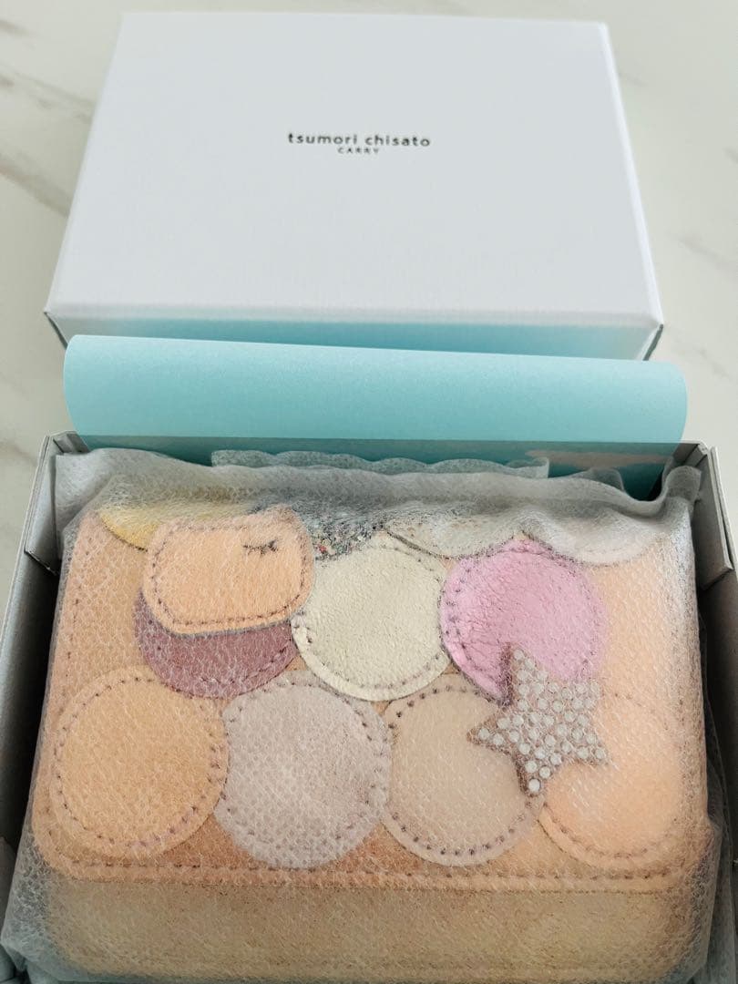 ツモリチサト新品未使用　マルチケース　パスケース　小銭入れ　財布　ピンクゴールド