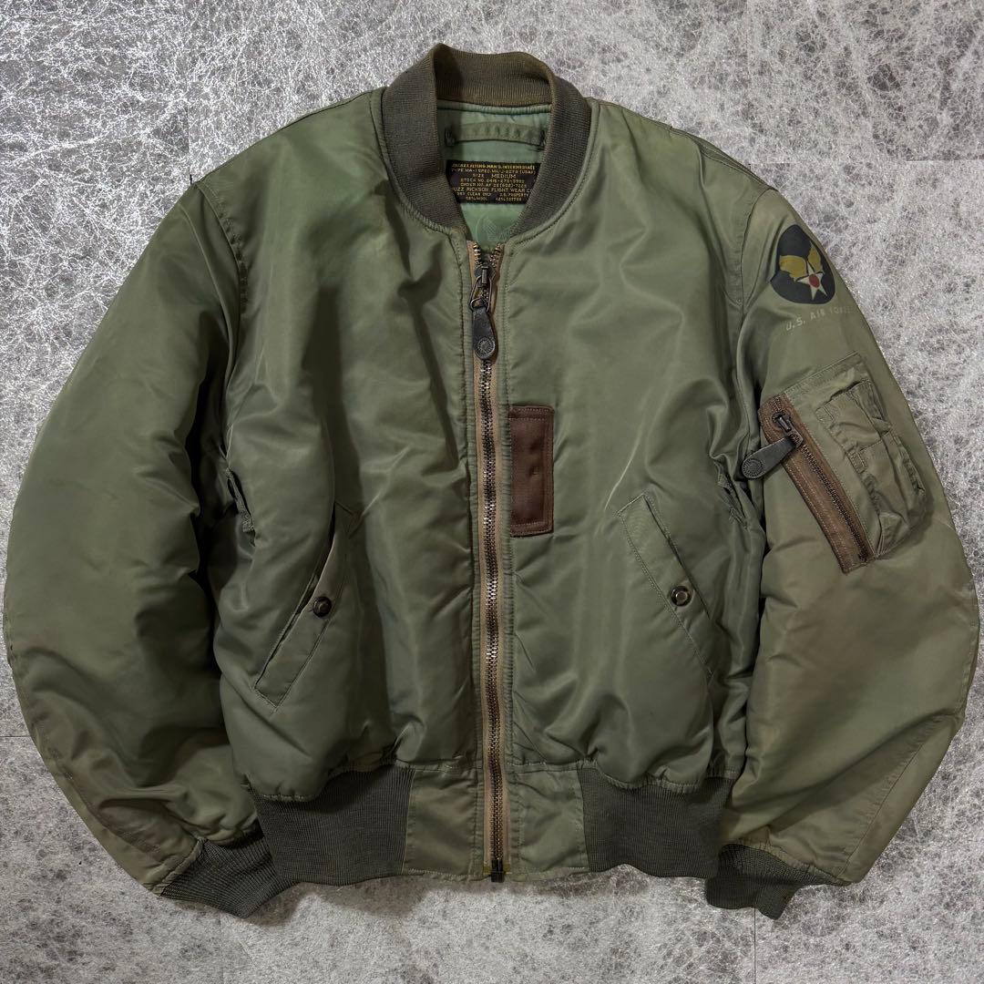 王道 バズリクソンズ MA-1 フライトジャケット M品番 グリーン M