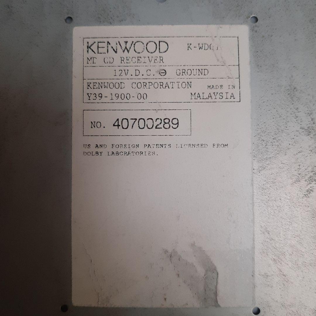 ☆ケンウッド☆K-WD01☆CDMDヘッドユニット☆中古品☆