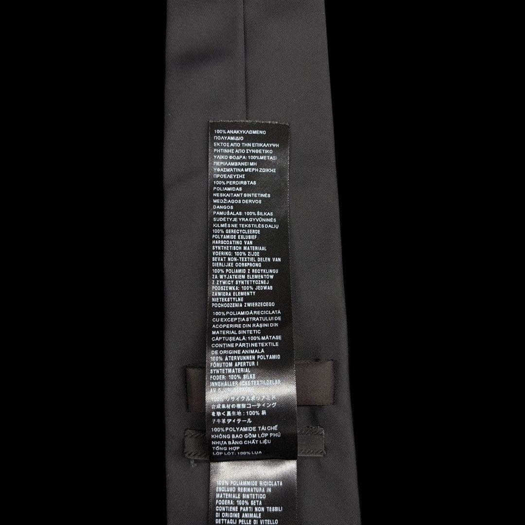 PRADAプラダ 三角ロゴプレート ギャバジンネクタイ