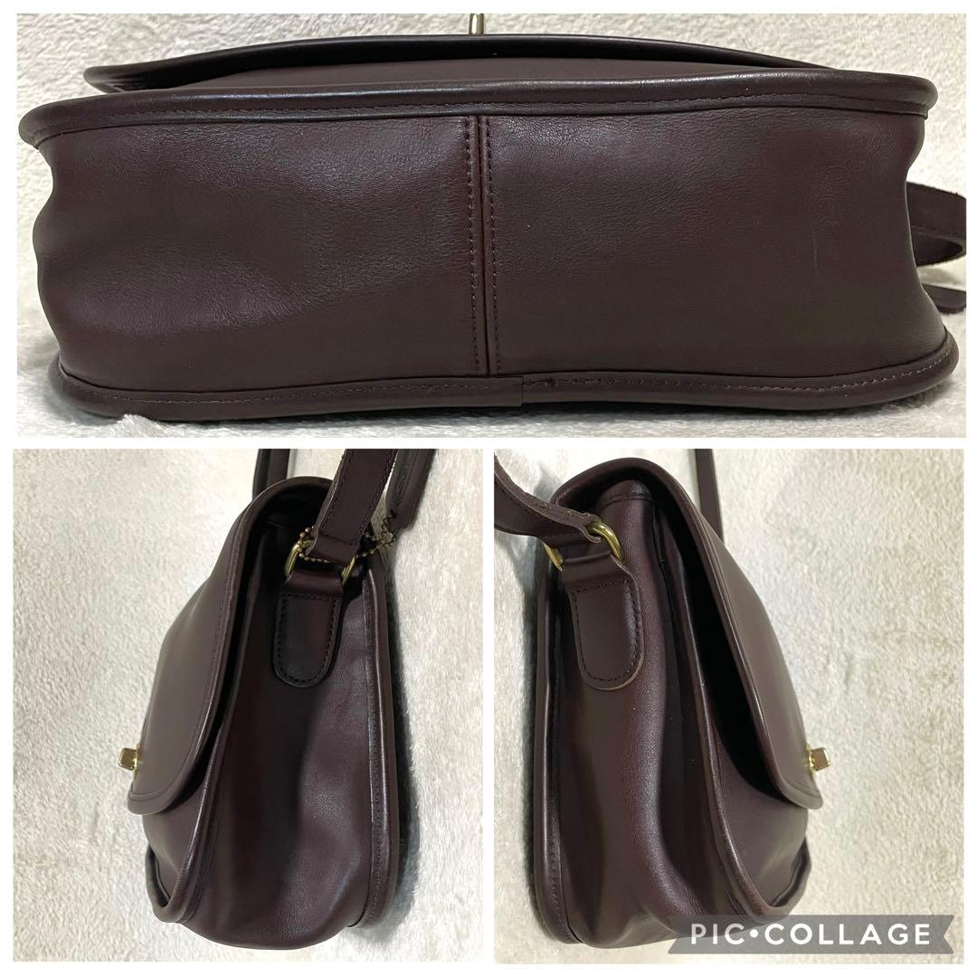 【極美品】 オールドコーチ シティバッグ ショルダー ターンロック チャーム