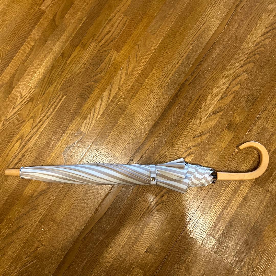 サンバリア 日傘　Sサイズ　ストライプ　モカ