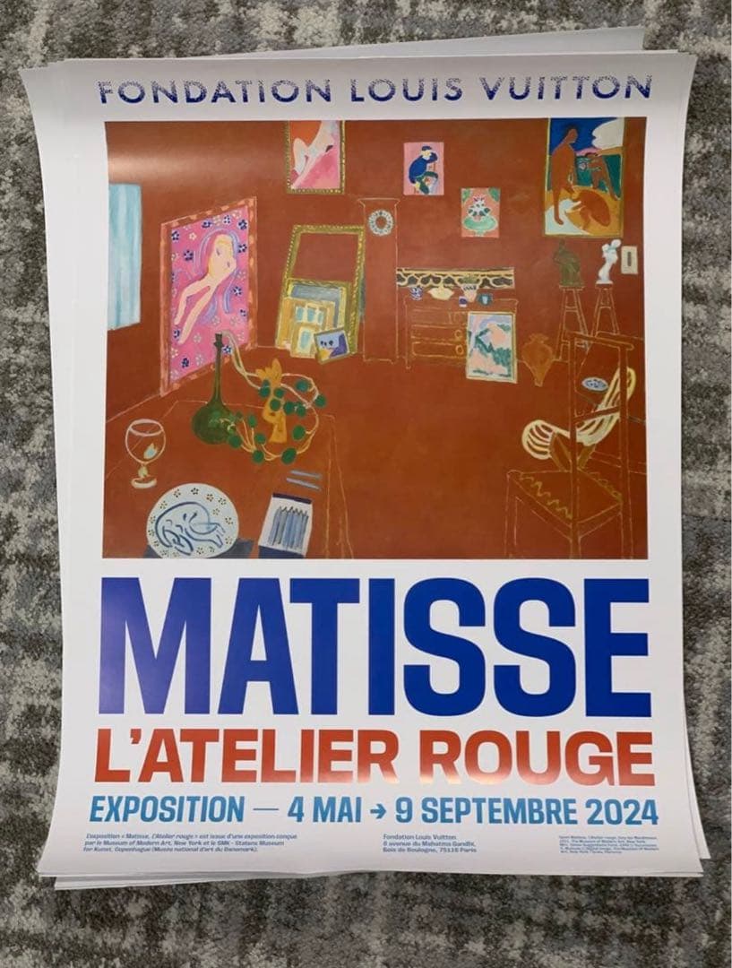 【日本未入荷】アンリ・マティス　エキシビジョンポスター　Matisse、ヴィトン