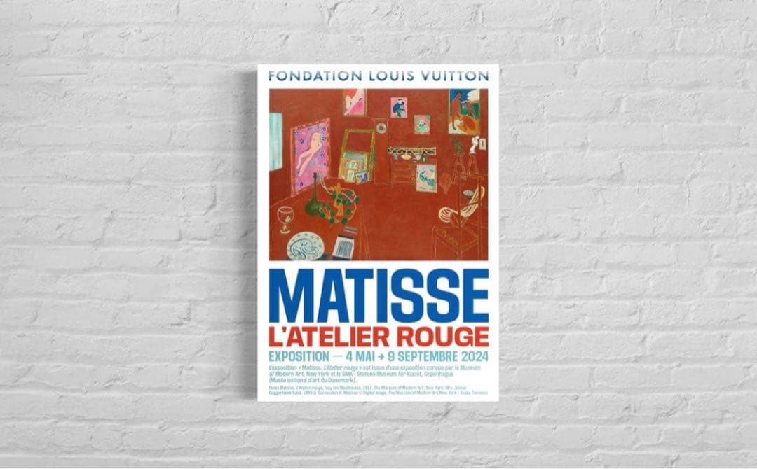 【日本未入荷】アンリ・マティス　エキシビジョンポスター　Matisse、ヴィトン